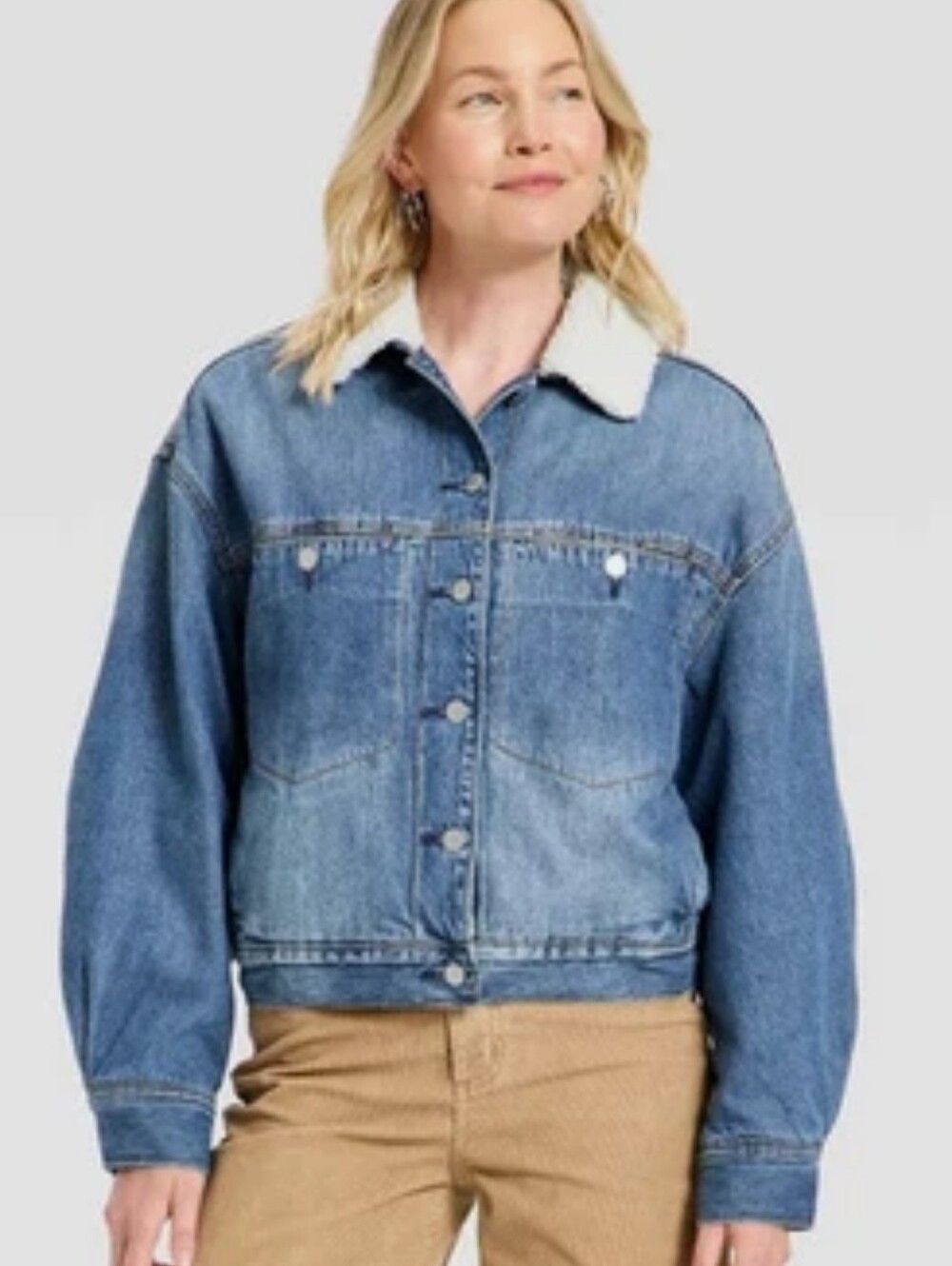 Universal Thread Women's Bubble Denim Jacket